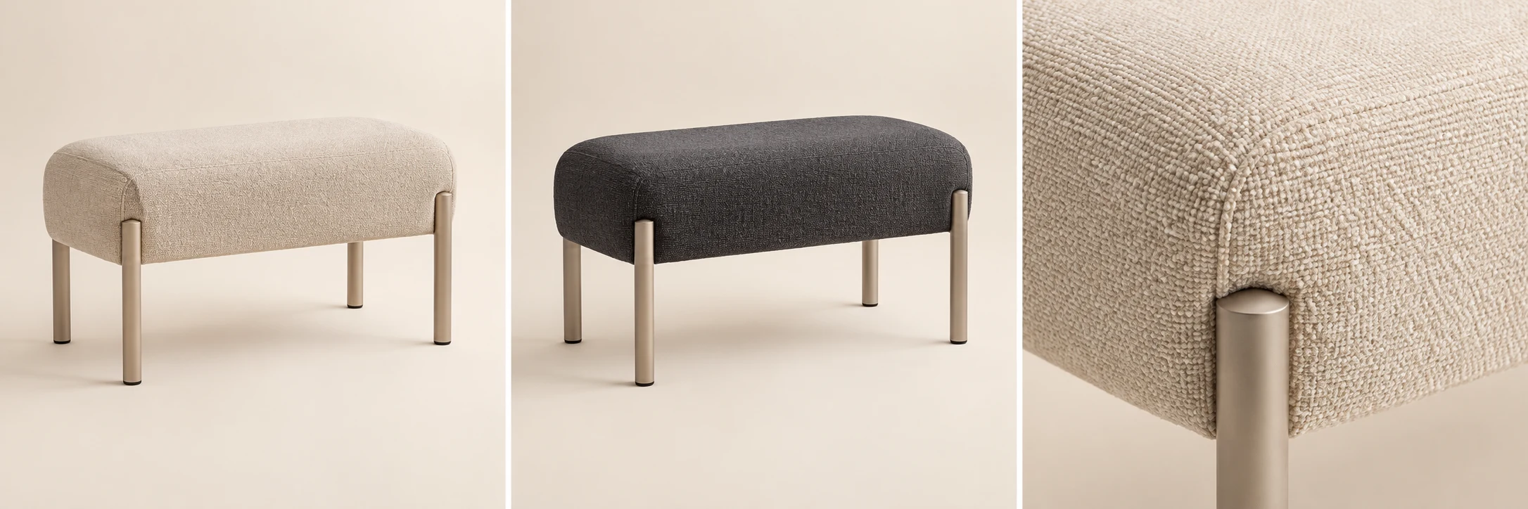 Softline Compact Bench — Oat